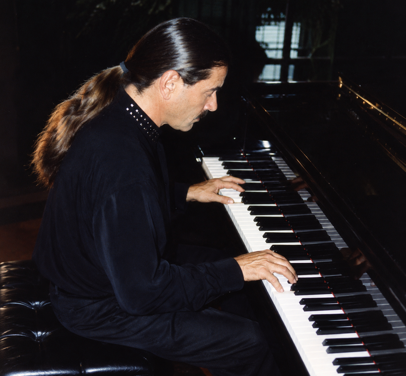 Matthew Cook at the piano